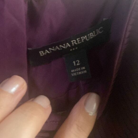 NWT Banana Republic Solaire Dark Cherry Burgundy Strap Pleated Midi Dress - Picture 5 of 6